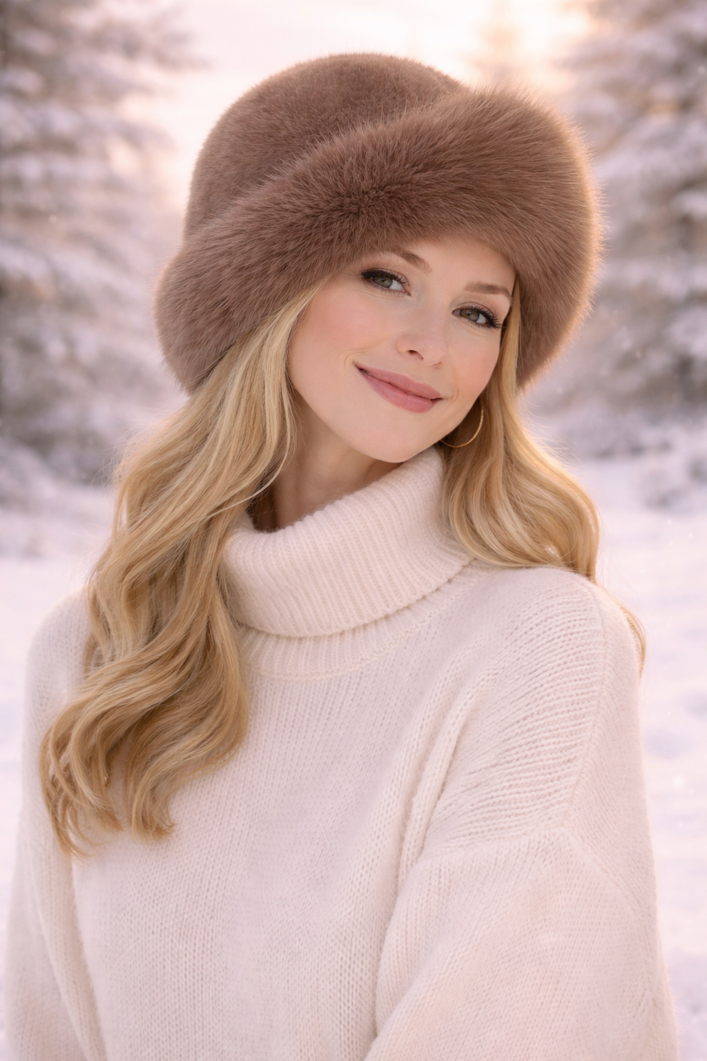 Aurora Luxe Faux Fur Winter Hat