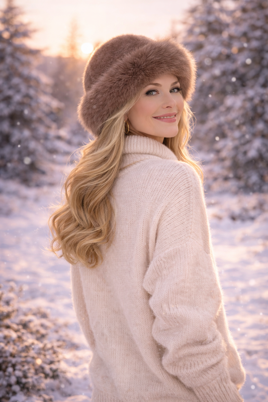 Aurora Luxe Faux Fur Winter Hat